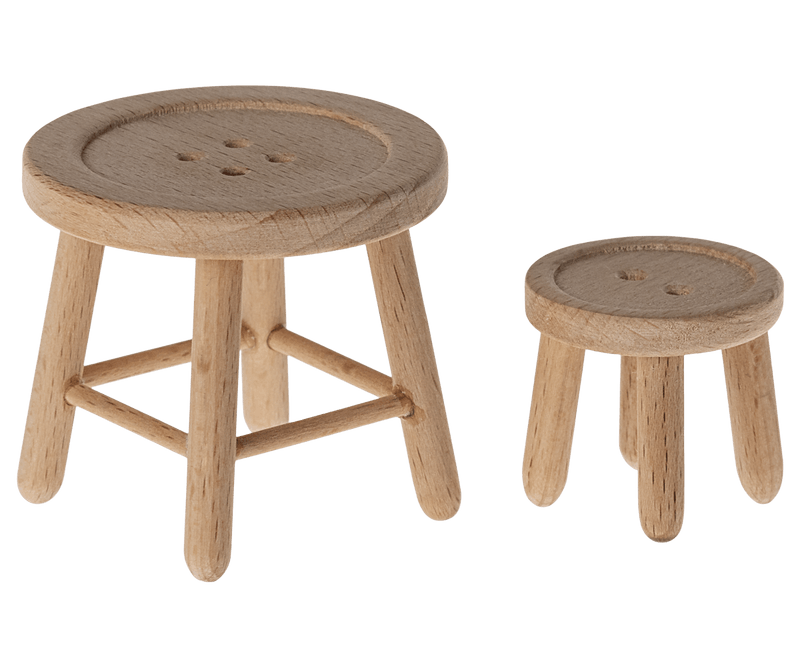 Heirloom Toys | Table and Stool Set - Mouse | Maileg - The Ridge Kids