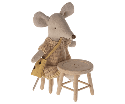 Heirloom Toys | Table and Stool Set - Mouse | Maileg - The Ridge Kids