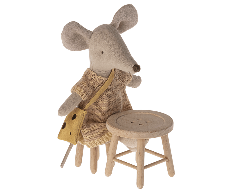 Heirloom Toys | Table and Stool Set - Mouse | Maileg - The Ridge Kids