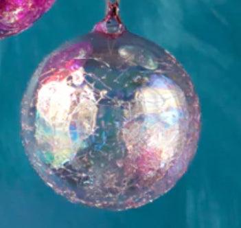 Holiday Ornaments | Ripple Iridescent Ball - assorted | 180 Degrees - The Ridge Kids