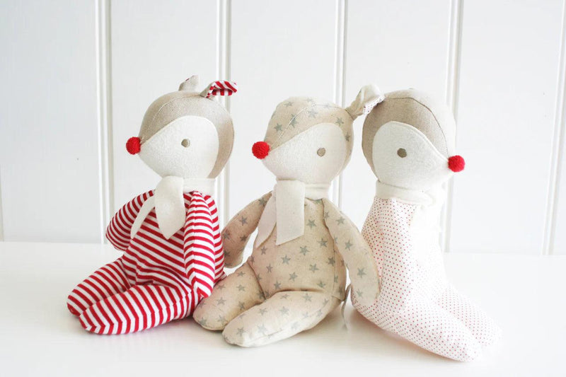 Holiday Plush | Christmas Deer- assorted | Alimrose - The Ridge Kids