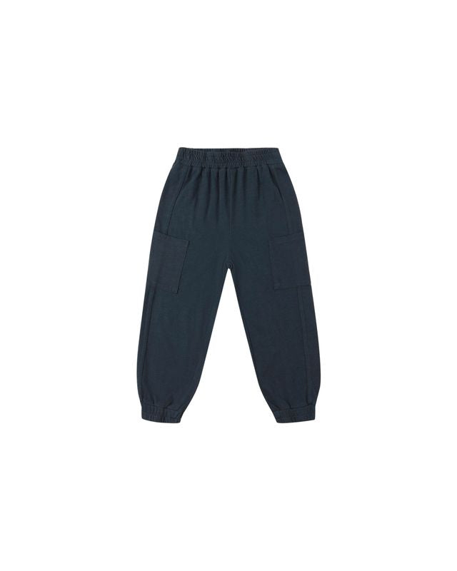 Dark blue pants on a white background