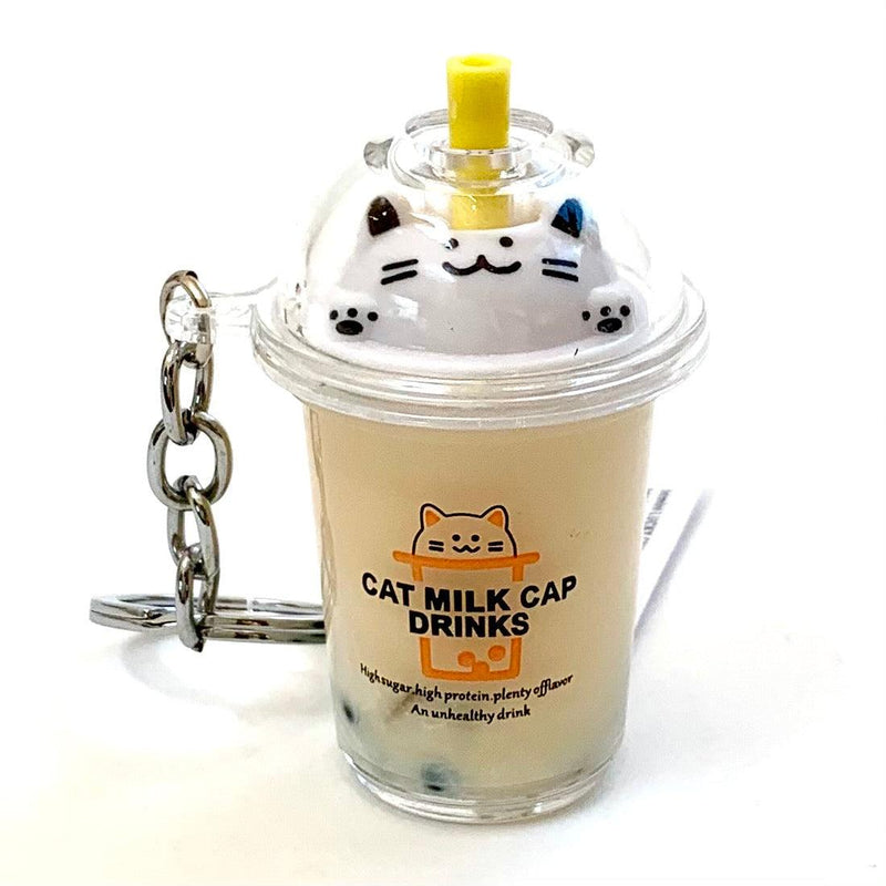 Key Chains | Boba Cat Milk Keyring | BC Mini - The Ridge Kids