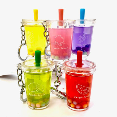 Key Chains | Fruit Boba Drink Keyring| BC Mini - The Ridge Kids