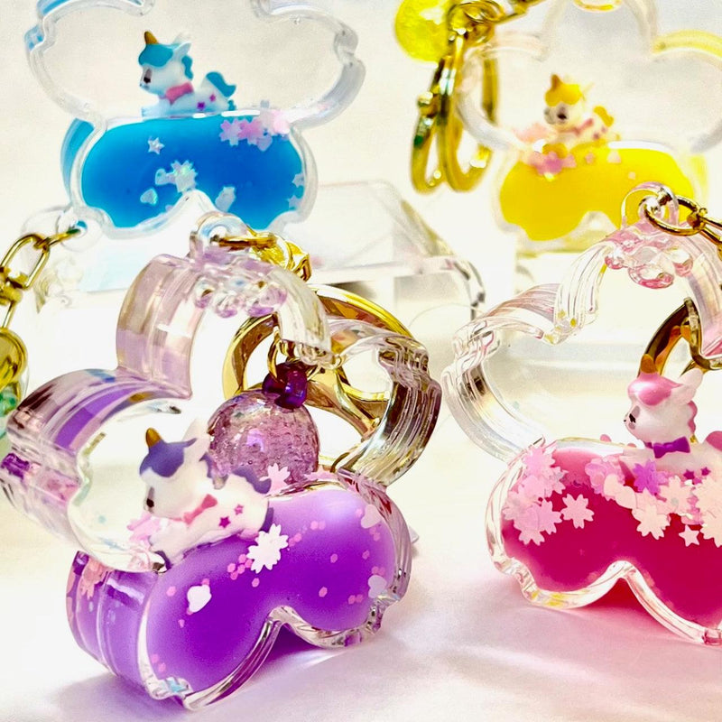 Key Chains | Unicorn Flower Floating Keyring | BC Mini - The Ridge Kids