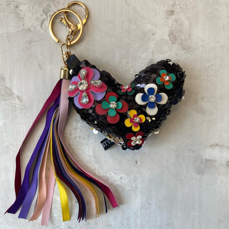 Keychain | Sequin Heart | The Ridge Kids - The Ridge Kids