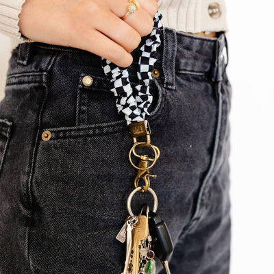 Keychains | Black Checkerboard Keychain | Shop ANDi - The Ridge Kids