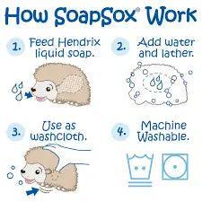 Kids Bath Toy | Hendrix the Hedgehog | Soap Sox - The Ridge Kids