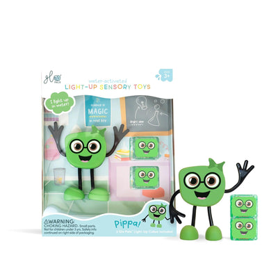 Kids Bath Toy | Light Up Bath Cubes- Pippa | Glo Pals - The Ridge Kids