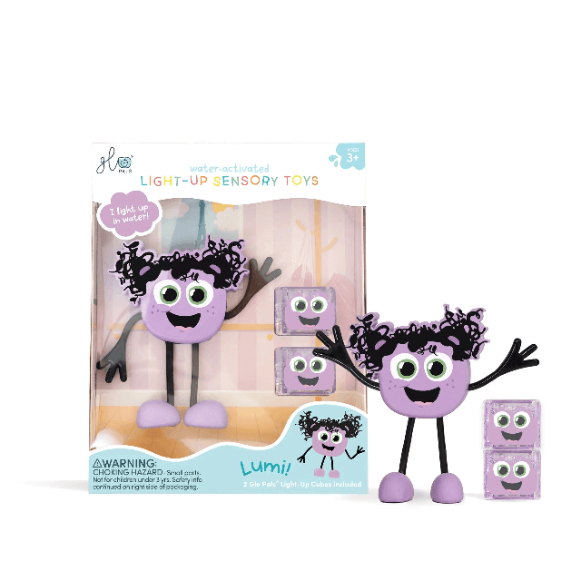Kids Bath Toys | Light Up Bath Cubes - Lumi | Glo Pals - The Ridge Kids