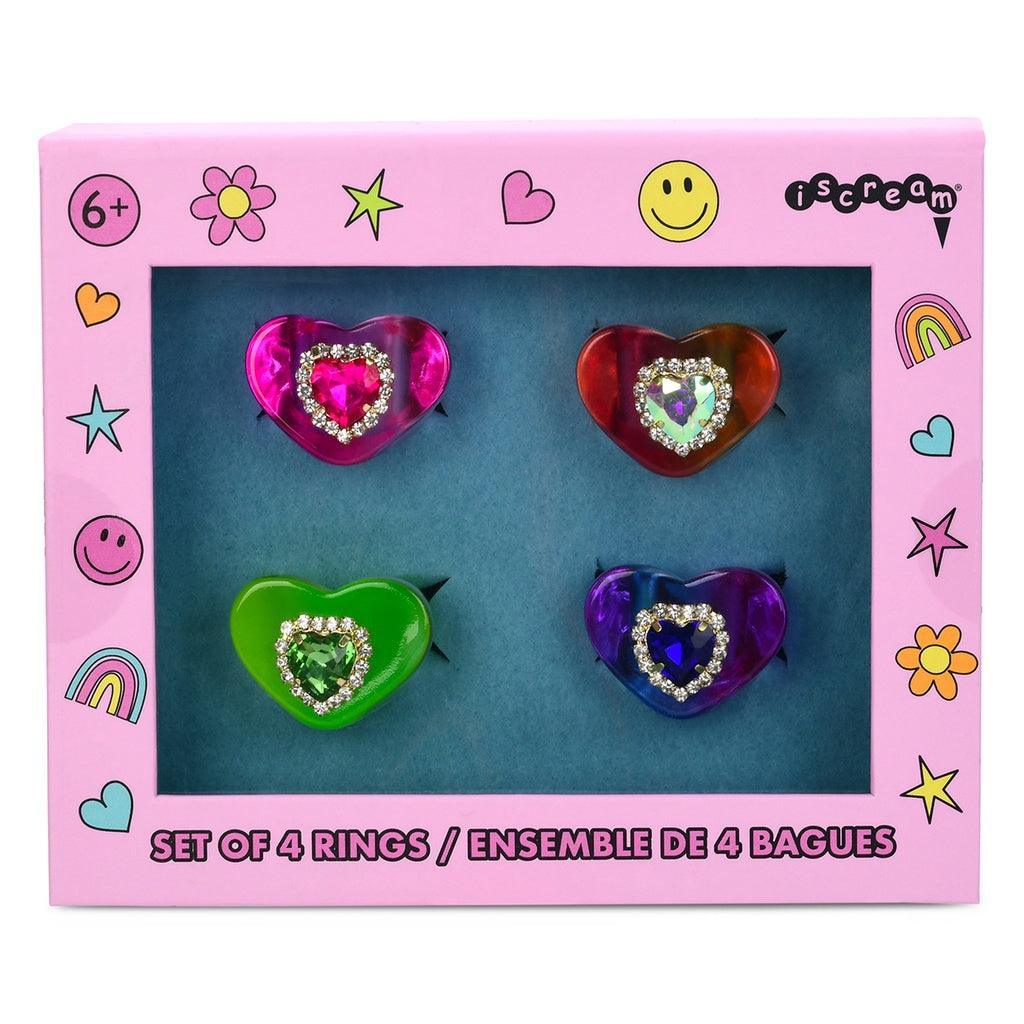Kids Jewelry Set | Jewel Heart Rings | Iscream - The Ridge Kids