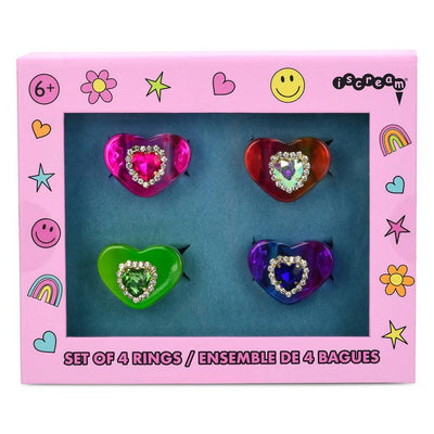 Kids Jewelry Set | Jewel Heart Rings | Iscream - The Ridge Kids