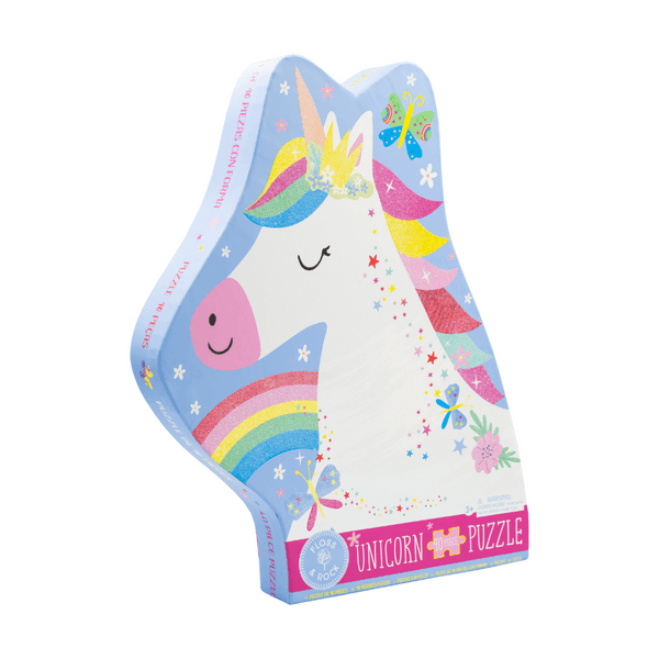 Kids Puzzle | Rainbow Unicorn 40pc "Unicorn" Shaped | Floss and Rock - The Ridge Kids