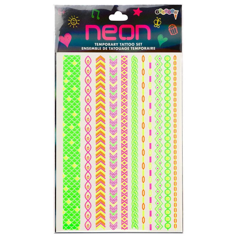 Kids Tattoo Set | Neon Friendship Bracelet Set | IScream - The Ridge Kids