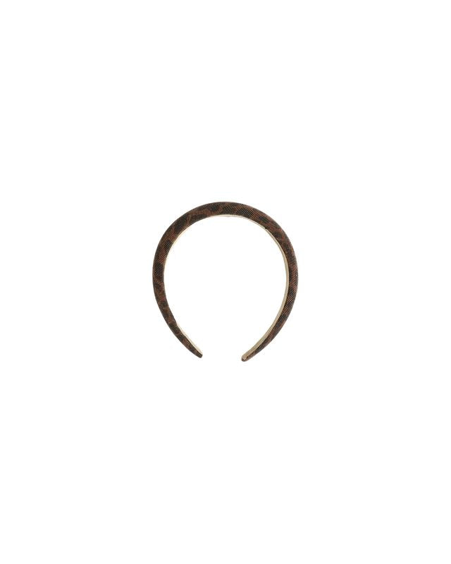 leopard padded headband on a white background