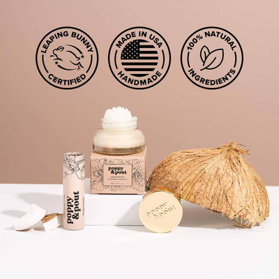 Lip Balm | Island Coconut Lip Balm | Poppy & Pout - The Ridge Kids