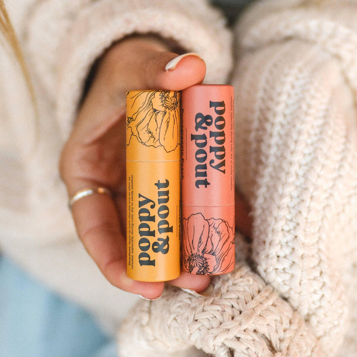 Lip Balm | Pomegranate Peach Lip Balm | Poppy & Pout - The Ridge Kids