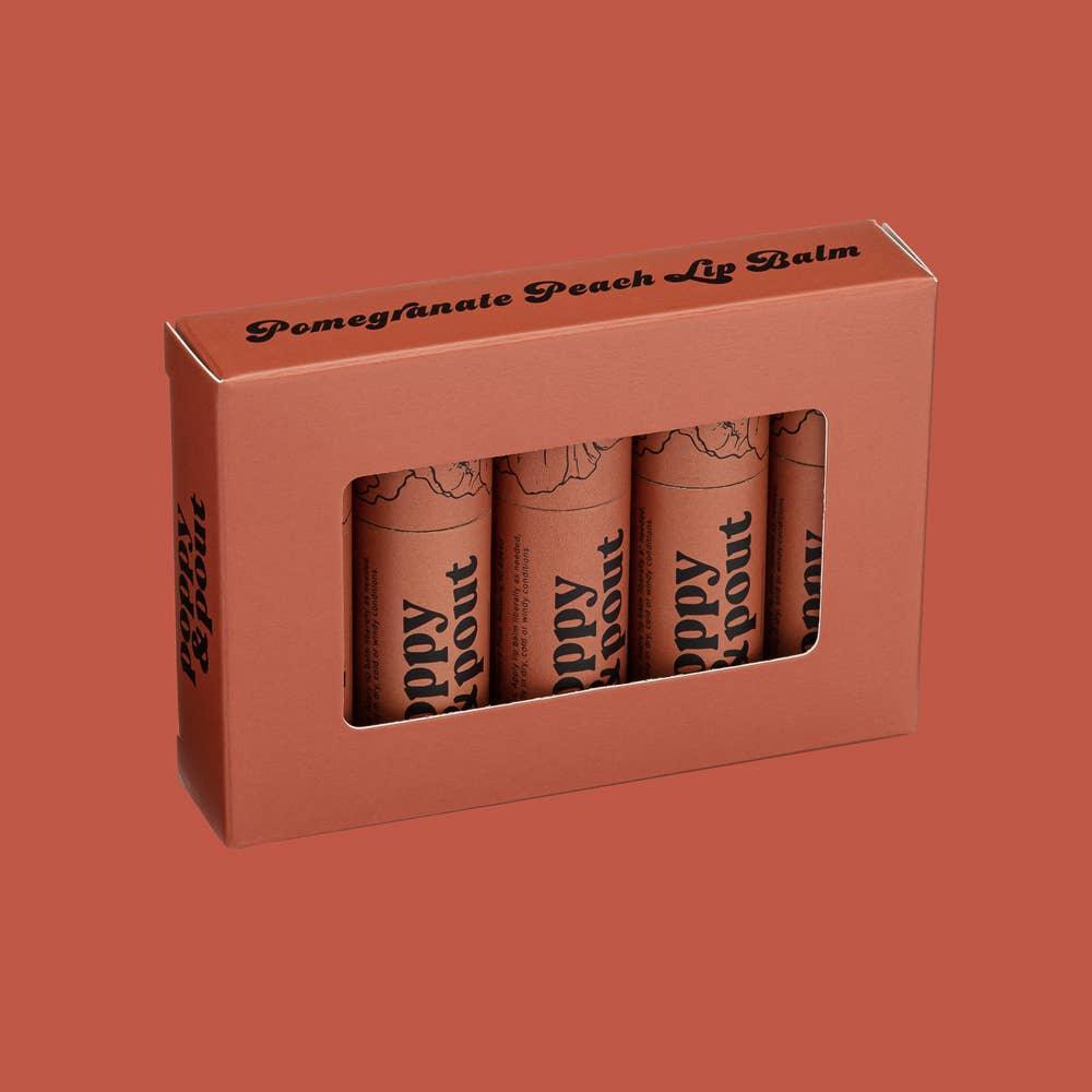 Lip Balm | Pomegranate Peach Lip Balm | Poppy & Pout - The Ridge Kids