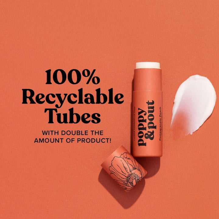Lip Balm | Pomegranate Peach Lip Balm | Poppy & Pout - The Ridge Kids