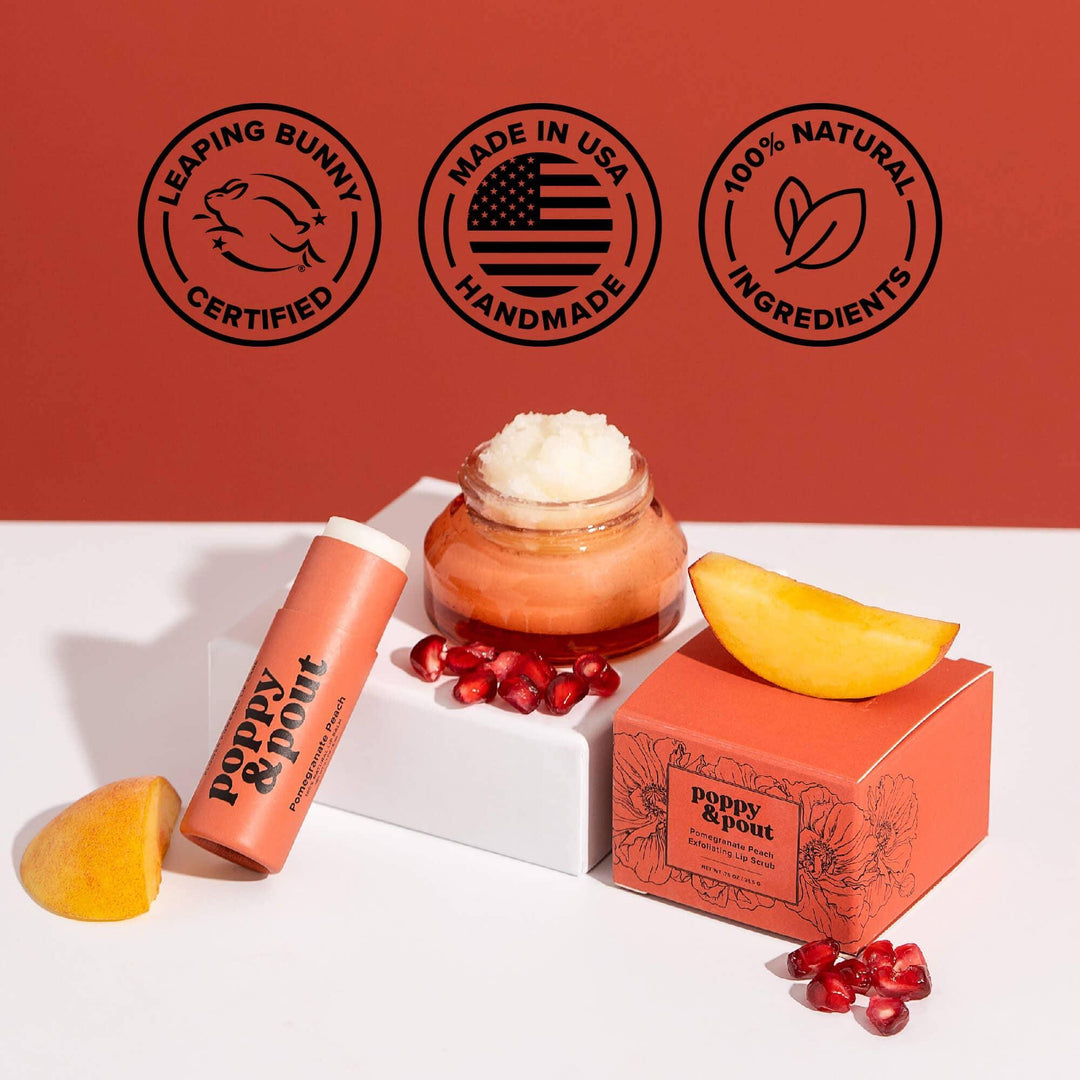 Lip Balm | Pomegranate Peach Lip Balm | Poppy & Pout - The Ridge Kids