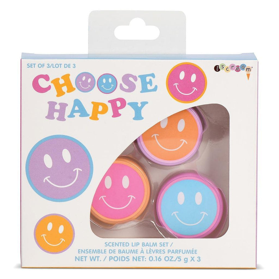 Lip Balm | Trio Set- Choose Happy | IScream - The Ridge Kids