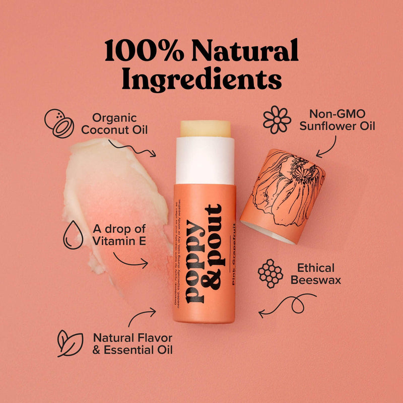 Lip Balm |Grapefruit Lip Balm | Poppy & Pout - The Ridge Kids