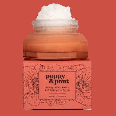 Lip Scrub | Pomegranate Peach Lip Scrub | Poppy & Pout - The Ridge Kids