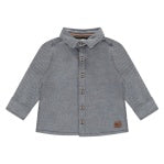 blue button down baby boy shirt