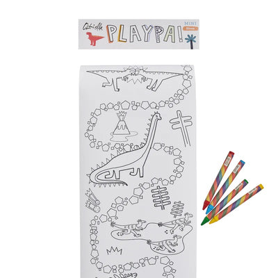 Mini Coloring Paper Dino Sheets from Ollie Ella