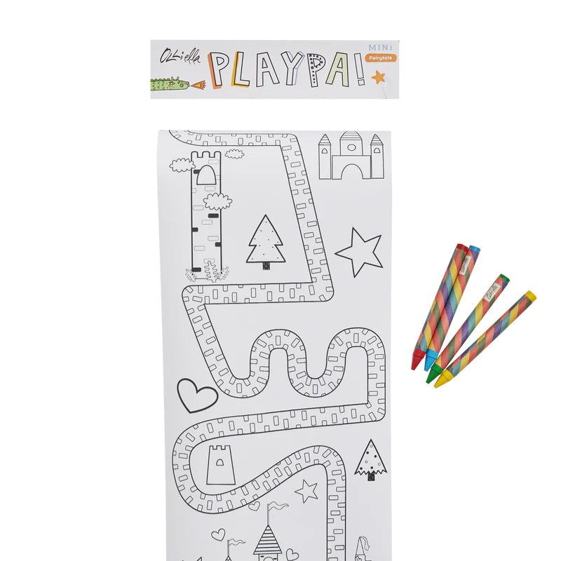 Mini Coloring Playpa Paper featuring Fairytale Theme coloring sheet from Ollie Ella.