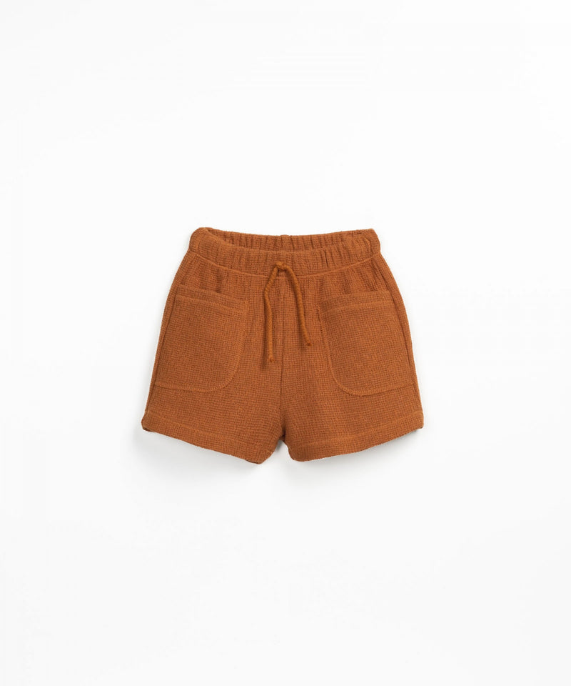 Baby Boy Bottoms | Shorts: Ribbed- Copper | Play Up