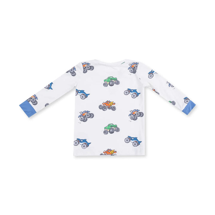 Baby Boy Sets | Long Sleeve Loungewear Sets- Monster Trucks | Angel Dear
