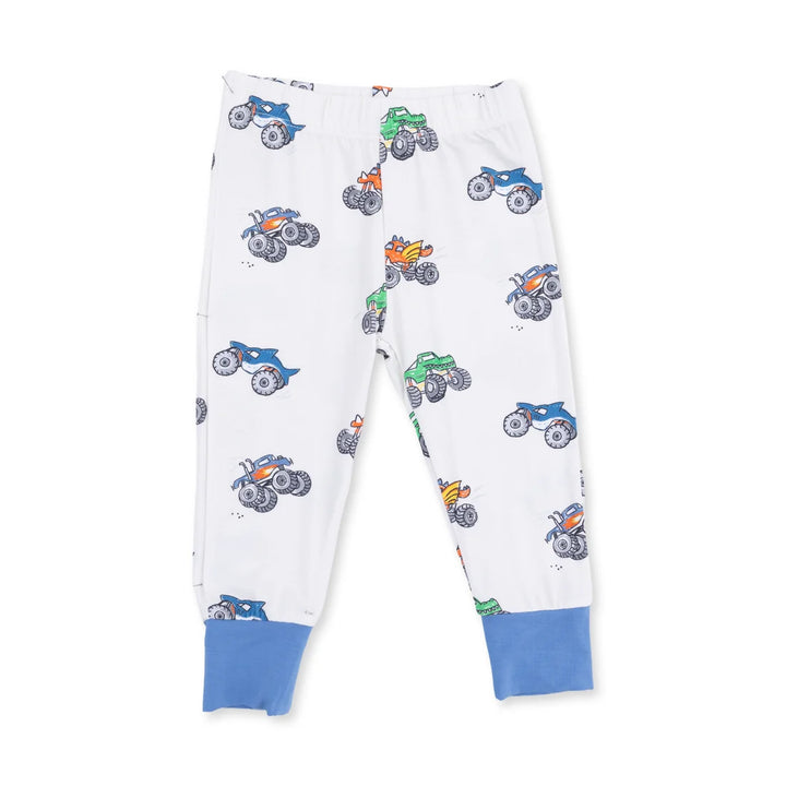 Baby Boy Sets | Long Sleeve Loungewear Sets- Monster Trucks | Angel Dear
