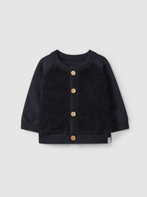 Baby Sweater | Waffle Cardigan- Navy | Snug