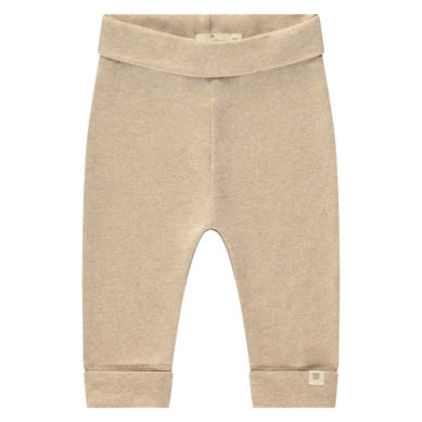 tan baby pants with fold over top