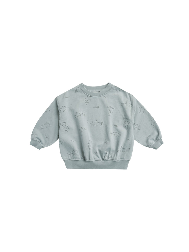 Baby Boy Tops | Sweatshirt- Sharks | Rylee and Cru
