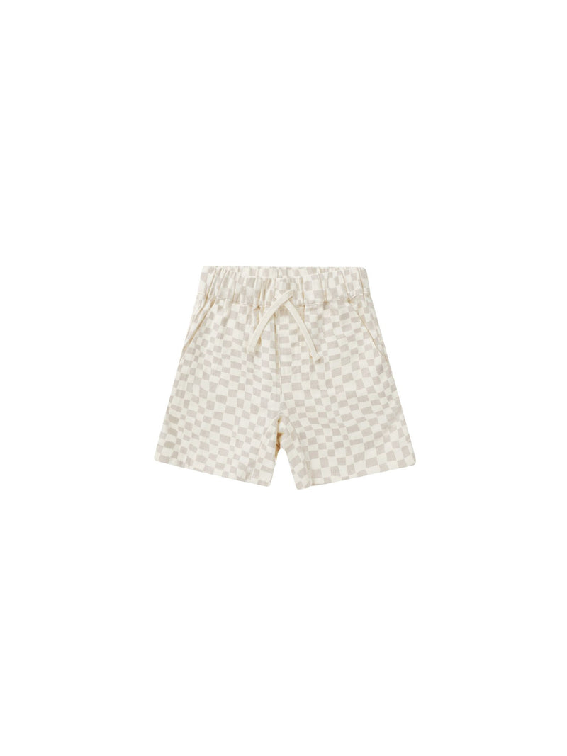 Boys Bottoms | Shorts- Dove Check | Rylee and Cru