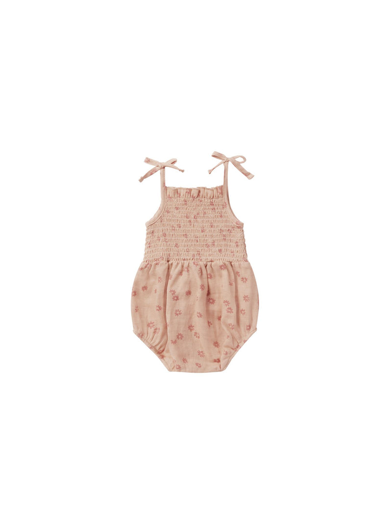Baby Girl Romper| Kaia- Pink Daisy | Rylee and Cru
