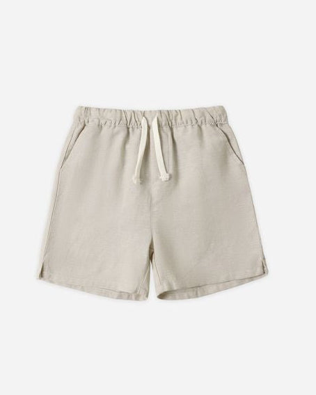 Beige shorts on a white background