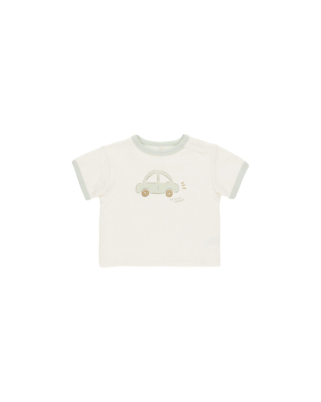 Baby Boy Sets | Ringer Car Tee and Mint Shorts | Quincy Mae