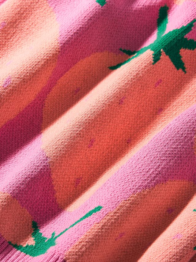 Close-up of pink fabric with abstract patterns
