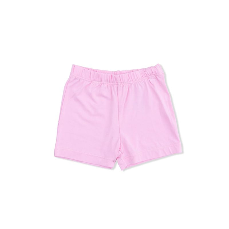 Pink shorts on a white background