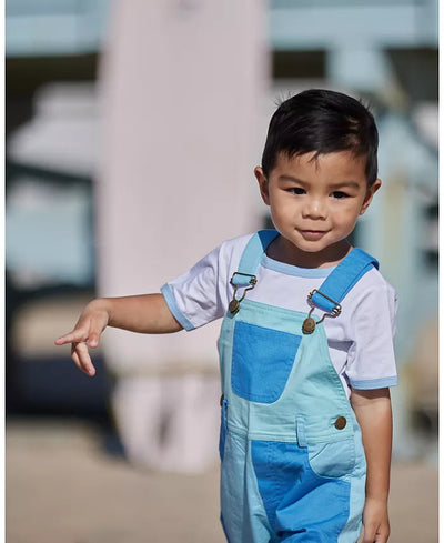 Baby Tops | Jack Tee- Pale Blue | Dotty Dungarees