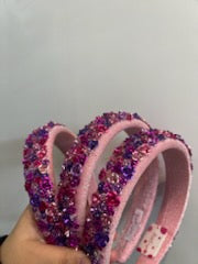 Headbands | Floral Padded-Pink Multi | Bari Lynn Accessories