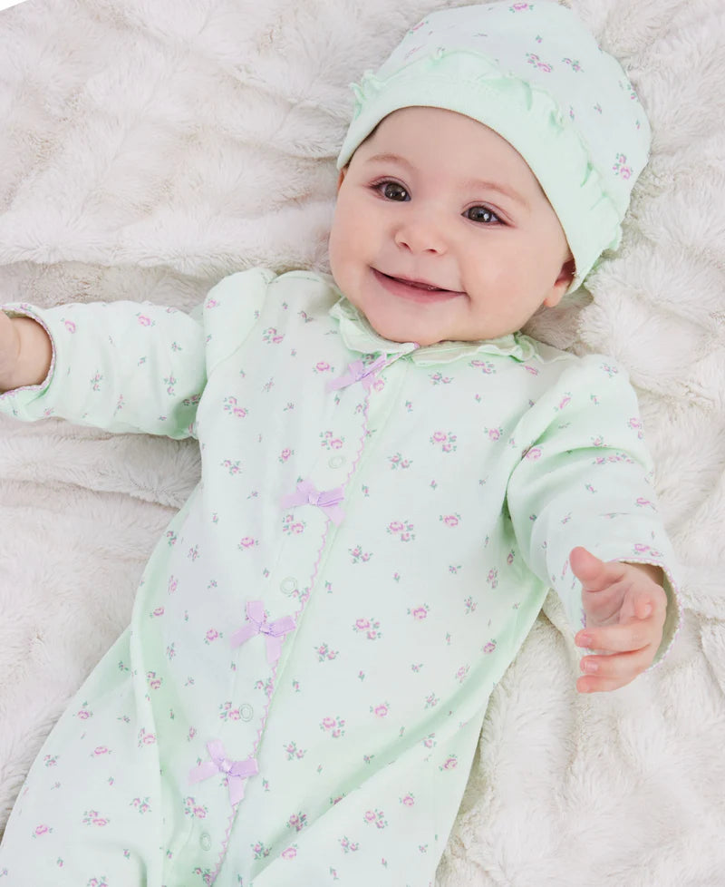 Baby Girl Footie | Petite Rose Footed One Piece | Little Me
