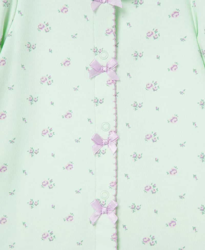 Baby Girl Footie | Petite Rose Footed One Piece | Little Me