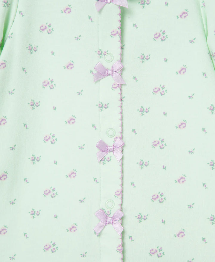 Baby Girl Footie | Petite Rose Footed One Piece | Little Me