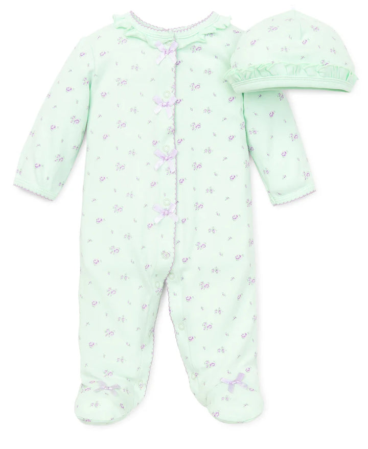 Baby Girl Footie | Petite Rose Footed One Piece | Little Me