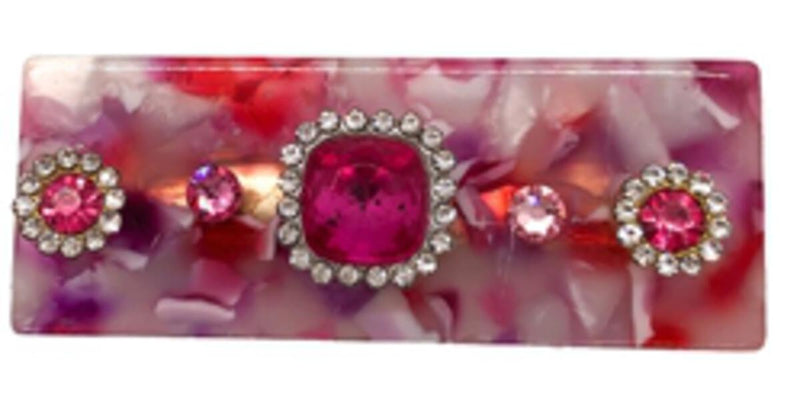 Alligator Clip | Jeweled Resin - Pink | Bari Lynn Accessories