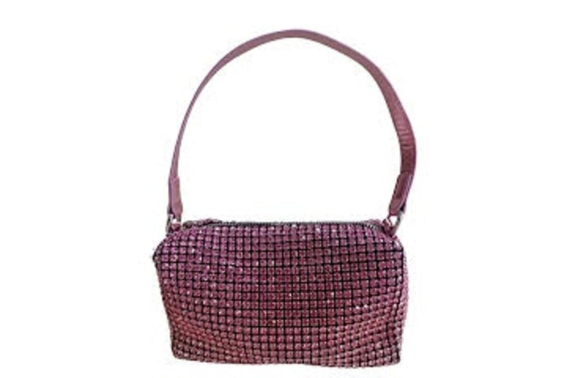 Handbag | Fully Crystallized Bag - Pink Ombre | Bari Lynn Accessories